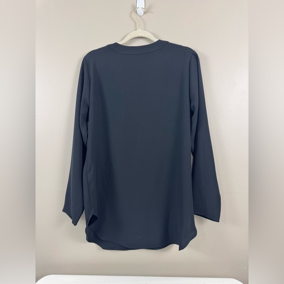Lauren by Ralph Lauren black long sleeve keyhole collar size XL - Picture 3 of 6